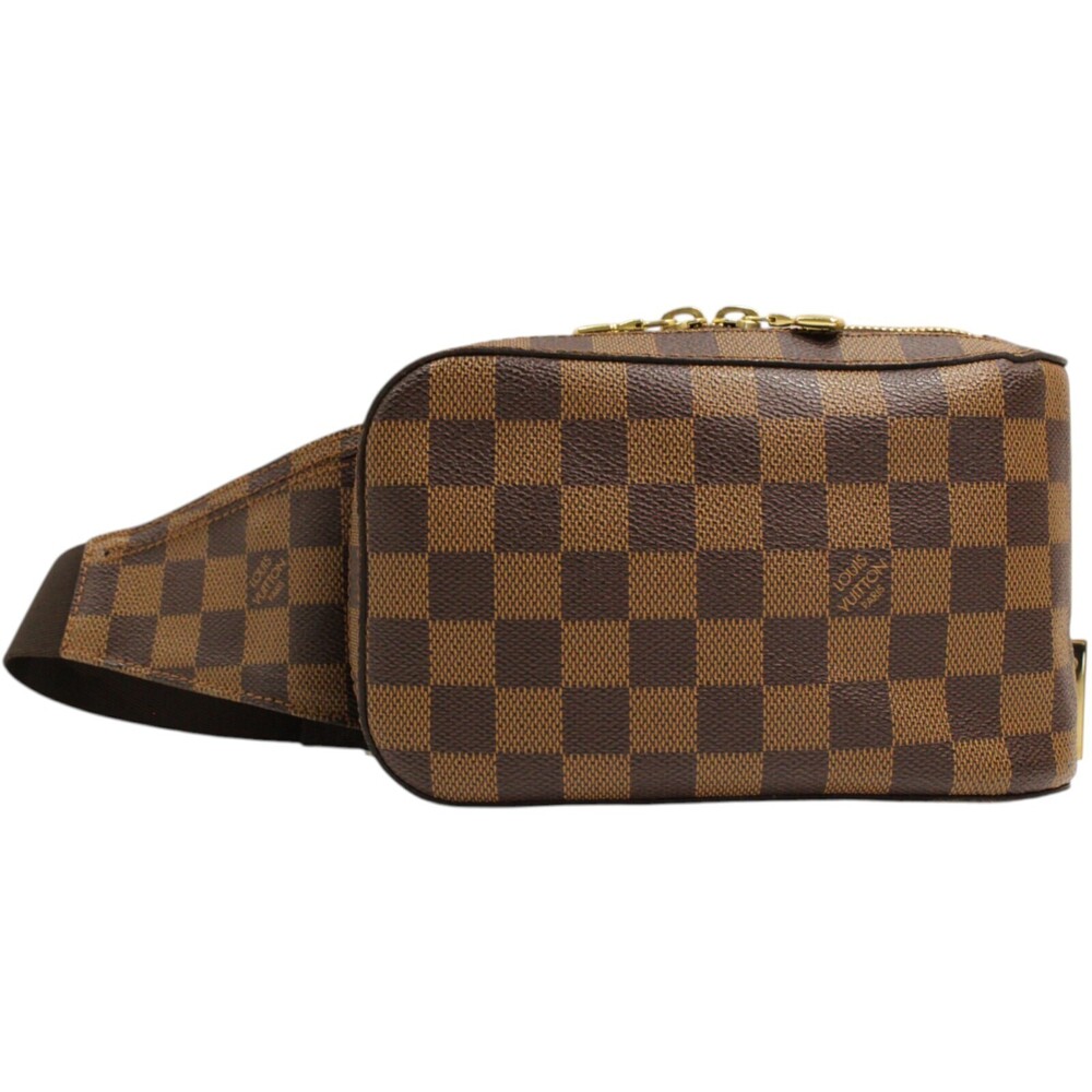Louis Vuitton Geronimos Damier Ebene Brown Body Bag Waist classic LV the